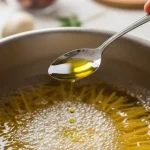 Throw a spoonful of olive oil into the pasta water: the grandmother’s trick